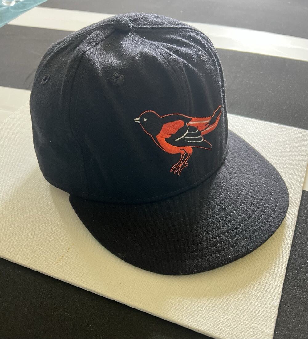 Vintage Baltimore Orioles New Era Diamond Collection Fitted Hat 7 1/8 100% Wool